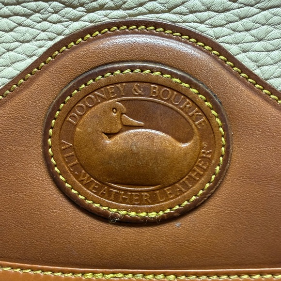 Dooney & Bourne Vintage Satchel in British Tan and Bone - Picture 16 of 16